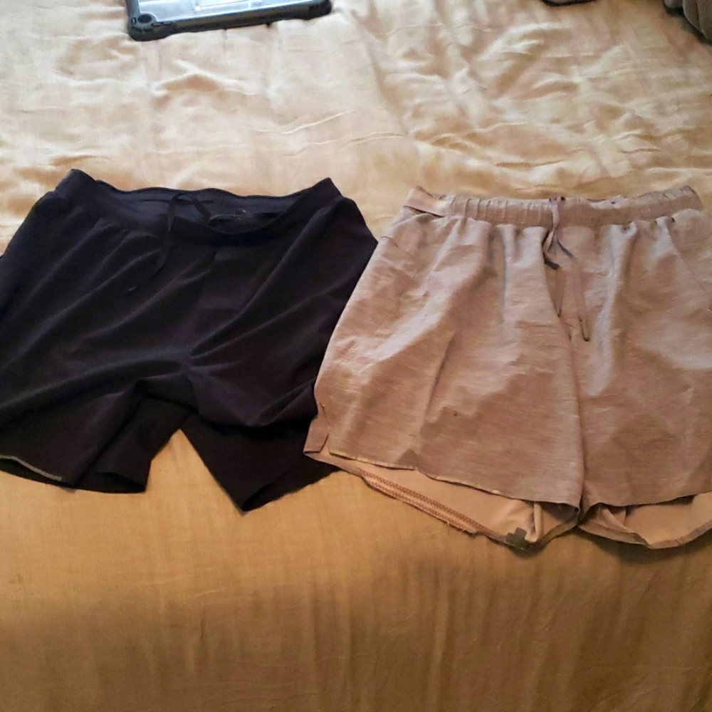 Lululemon running and regular shorts